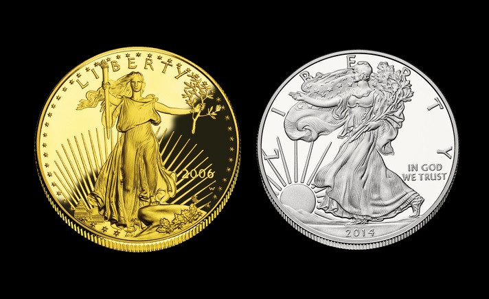 Gold and Silver American Eagles